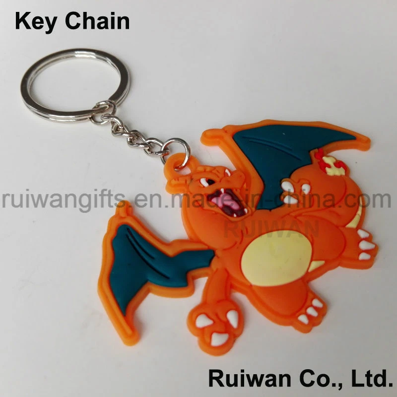 Custom 3D PVC Rubber Keychain for Promotional Gifts